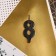 Candle for the cake, number "8", black.