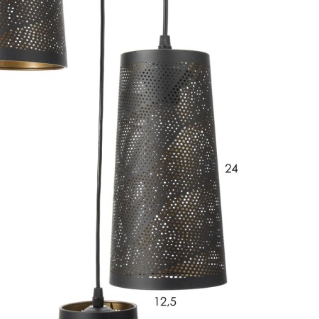 Lamp Bayerlux "Plaza" 3he27 40W Black gold 30x30x24-90cm-4