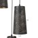 Lamp Bayerlux "Plaza" 3he27 40W Black gold 30x30x24-90cm