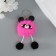 Fluffy on the ring "Panda Modnik" Pink 9x6x6 cm