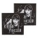 Napkins "Gloomy Story", Black, 33 × 33 cm, 20 pcs