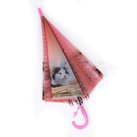 Children's umbrella 3D "Fashionable cat", d = 80 cm-8