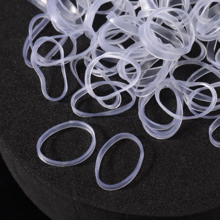 Hair silicone gum, set, d = 1.3 cm, 50 g, transparent color-2