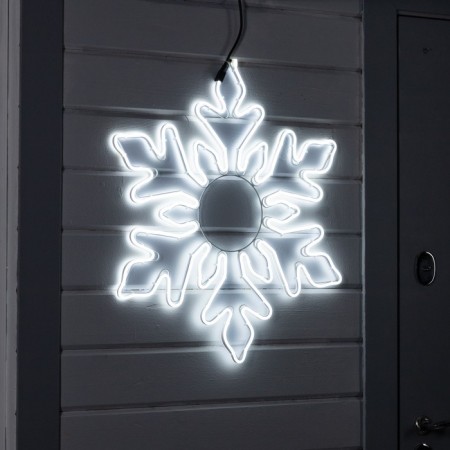 Neon figure "Snowflake", 70 cm, 720 LED, 220 V, glow of white