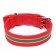 Four -layer reflective collar with a swivel 65 x 4 cm, red