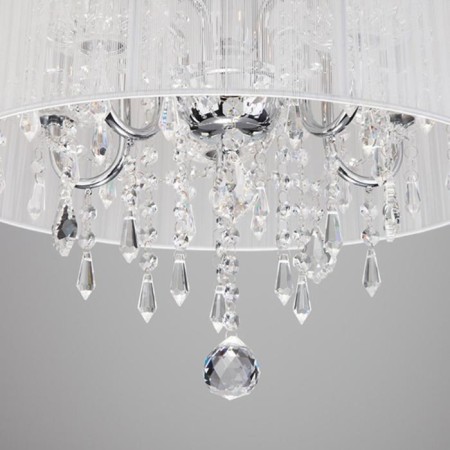 Allata chandelier, 5x40W E14, chromium color-7