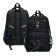 Youth backpack, 42 ​​x 31 x 13 cm, ergonomic back, stavia "adventure", black