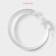 A set of hooks for curtains, d = 5.5 cm, 12 pcs, transparent