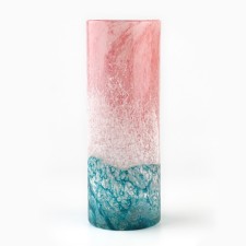 Breeze flower vase of colored glass 31 × 12 × 12 cm