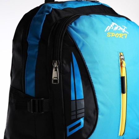 Tourist backpack 35 liters, with an increase, lightning department, 5 outer pockets, blue color-2