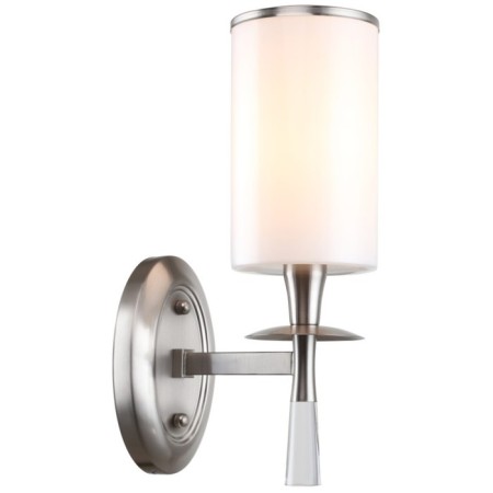 Wall lamp Leader 1x14 40W, size 17.5x10x31 cm, Nickel color