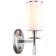 Wall lamp Leader 1x14 40W, size 17.5x10x31 cm, Nickel color