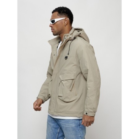 Male spring jacket, size 58, beige color-1