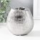 Ceramics candlestick per 1 candle "Gloria" d = 4 cm silver 12.5x8x12 cm