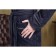 Male dressing gown with a hood, size 50, dark blue color, Makra