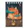 Notepad A7, 40 sheets on the crest "Magic foxes", covered cardboard, block 55g/m2, mix