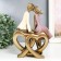 Souvenir Polystone "In love pair - a kiss on the heart" 9x17x22.5 cm