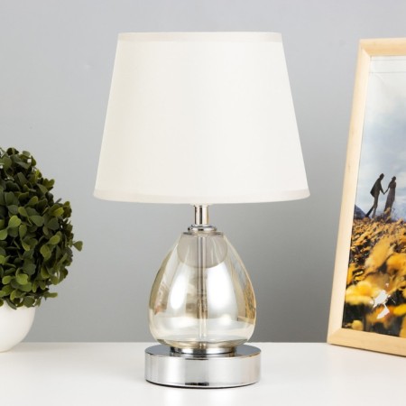 Table lamp 16712/1 E27 40W chrome 22x22x32 cm Risalux