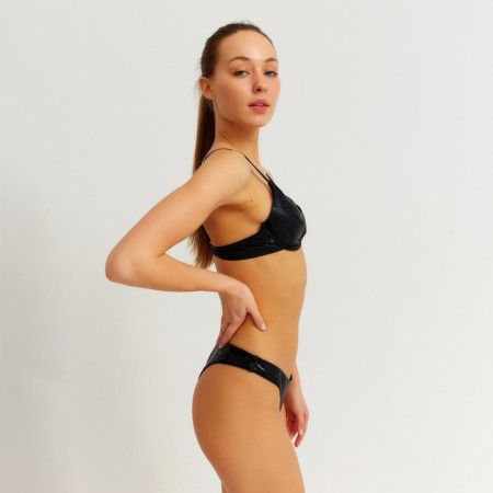 Swimsuit female separate minku color black, size 48-3