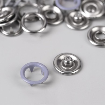 Shirts, open buttons, d = 9.5 mm, 10 pcs, lilac color-2