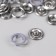 Shirts, open buttons, d = 9.5 mm, 10 pcs, lilac color