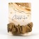 Hair gum "Choose happiness", beige, d = 10 cm
