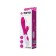 Vibrator with a clitoral stimulant Toyfa A-Toys Area, silicone, pink color, 19.5 cm