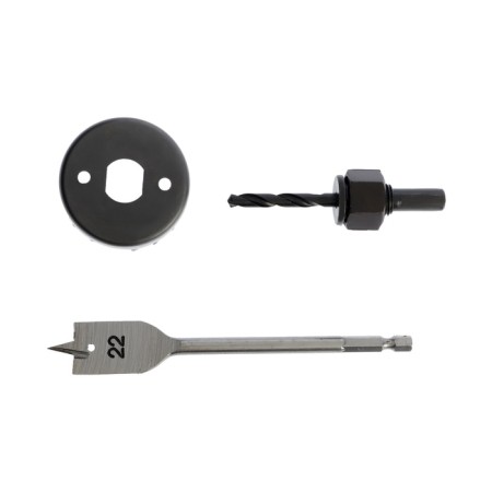 A set for installing the cut locks of the tundra, a frail drill 22 mm, a ring saw 54 mm-1