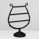 Arfa decoration stand, 23 places, 10 × 20 × 27 cm, black color