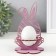 Standing for the egg "Bunny" 8.5x8.5x14.5 cm (set 4 parts) purple