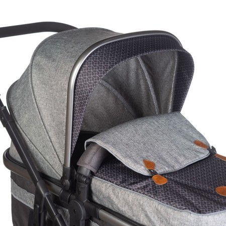 Stroller Transformer 2 in 1 ACARENTO Essenza, Light Grey color-3