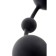 Anal chain Toyfa A-Toys Coron, silicone, black color, 35.9cm