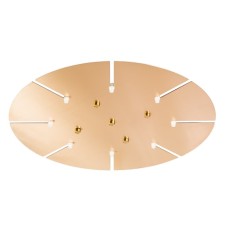 Ceiling base 0990/034, 2.5x24x60 cm, brass color