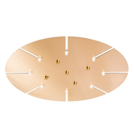 Ceiling base 0990/034, 2.5x24x60 cm, brass color