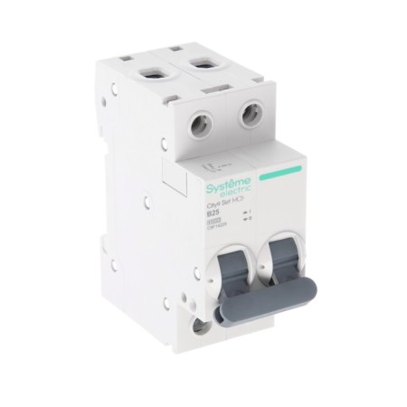 The circuit breaker SE CITY9 SET, B, 25 A, 2P, 4.5 KA, 230 V