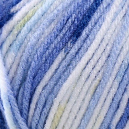 Yarn "Sweet Baby" 100% acrylic 300m/100g (900 white-blue)-2