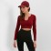 TOP with a long sleeve Minaku: Sportly; color Bordeaux rr m