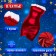 Carnival set "New Year's beauty": dress, cap, gloves, chocker, rr 42-44, red