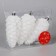 Decoration Christmas tree "bump" (set 3 pcs) 12x4.5 cm, white