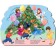 New Year's books with cutting. Christmas tree. (New Year's poems, gift stickers, foil embossing)