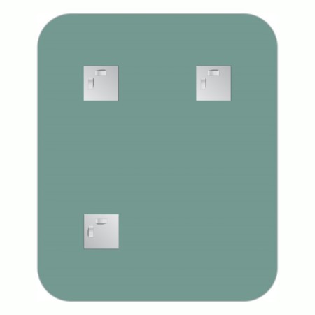 Mirror with a polished edge EvoForm, 50x60 cm-2