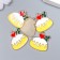 Decor for creativity metal, enamel "cupcake with heart" 2x2 cm