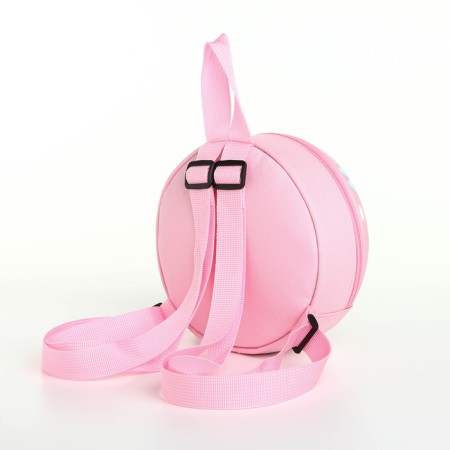 Children's backpack on the zipper "chosen", the color is pink-3