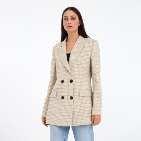 Jacket female double -breasted mist p. 46, beige