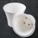 A pot with a liner d = 15, h = 13 "City", white color