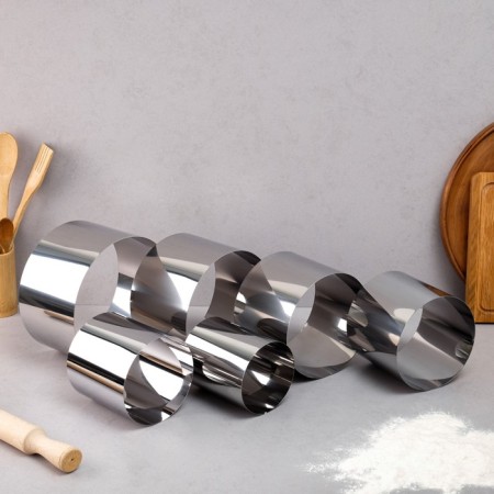 A set of baking forms and calculation "Circle", D-20, H-12 cm, 6 pcs