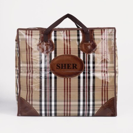 Lightning bag on a zipper, 73 l, coffee color-1