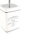 Axentia Paris toilet from beige ceramics, 10.5x37x10.5 cm