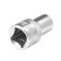 Thile head Stels 13651, under the square, 1/2 ", 10 mm, twelve -sided, chrome