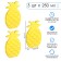 Cold battery "Master K. Pineapple", 250 ml, 19.5 x 12.5 cm, yellow, set 3 pcs